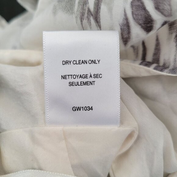 L.A.M.B. Gwen Stefani Gray White Marble Print Pocket Silk Drape Mini Skirt Sz 2 - Picture 10 of 12